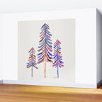 Pine Trees - Vintage Palette Wall Mural Gallery Image 2