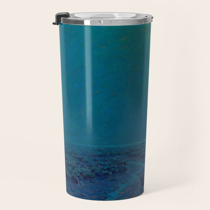 Granville Redmond-Moonlight on the Marsh Oil Painting Travel Mug Gallery Image 3