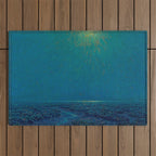 Granville Redmond-Moonlight on the Marsh Oil Painting Outdoor Rug Gallery Image 1