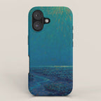 Granville Redmond-Moonlight on the Marsh Oil Painting iPhone Case Gallery Image 1