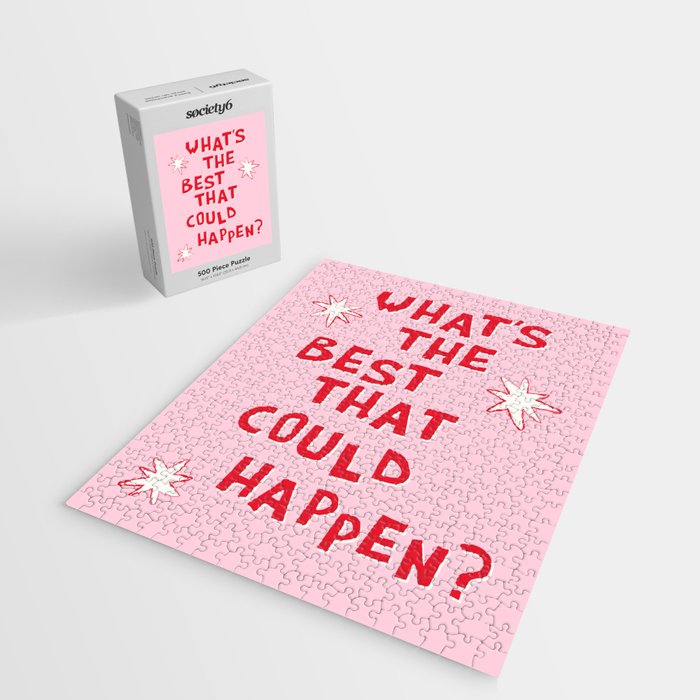 What's The Best That Could Happen in Pink and Red Jigsaw Puzzle Gallery Image 2