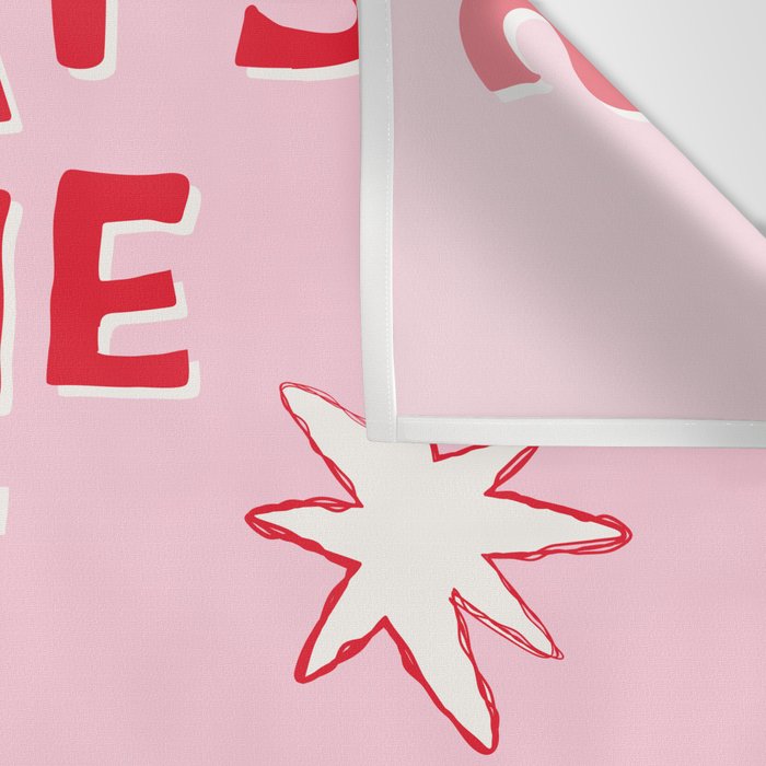 What's The Best That Could Happen in Pink and Red Wall Tapestry Gallery Image 3