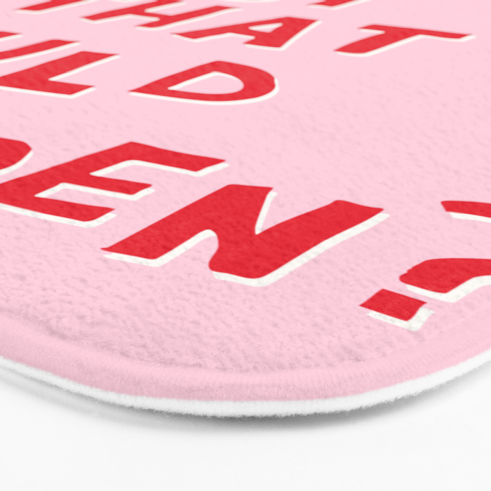 What's The Best That Could Happen in Pink and Red Bath Mat Gallery Image 3