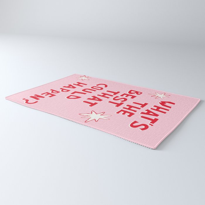What's The Best That Could Happen in Pink and Red Rug Gallery Image 3