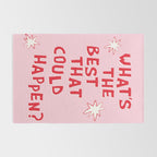 What's The Best That Could Happen in Pink and Red Rug Gallery Image 2