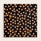 Scatter Dots Tortoise Wood Wall Art Gallery Image 1