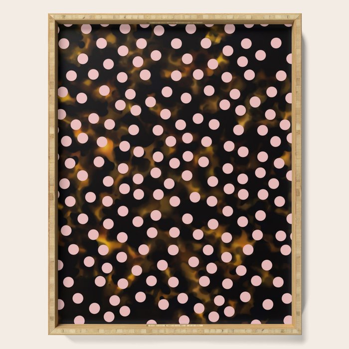Scatter Dots Tortoise Serving Tray Gallery Image 1