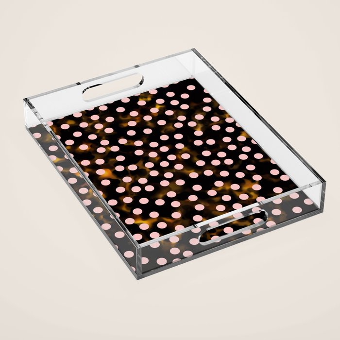 Scatter Dots Tortoise Acrylic Tray Gallery Image 1