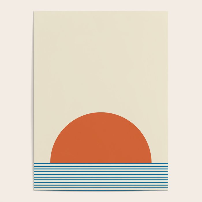 Sunrise Sunset IV - Orange Blue Poster Gallery Image 4