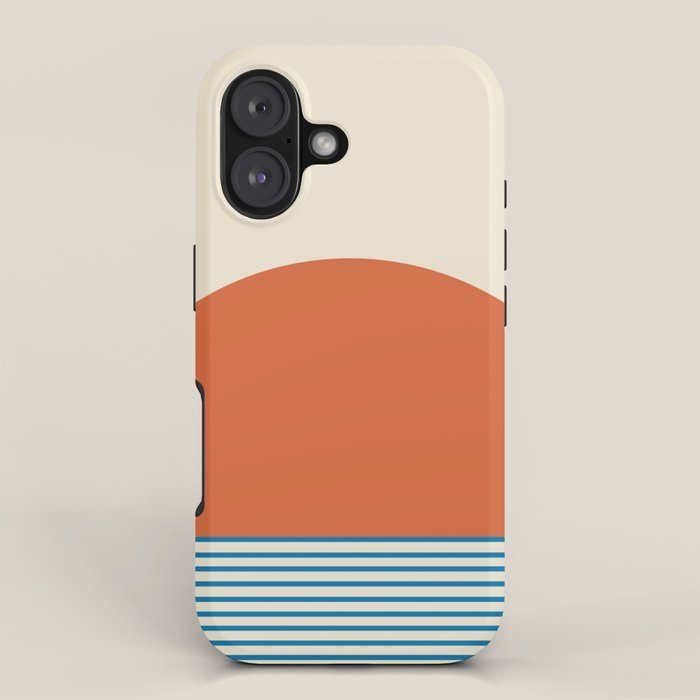 Sunrise Sunset IV - Orange Blue iPhone Case Gallery Image 1