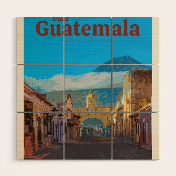 Visit Guatemala Wood Wall Art Gallery Image 1