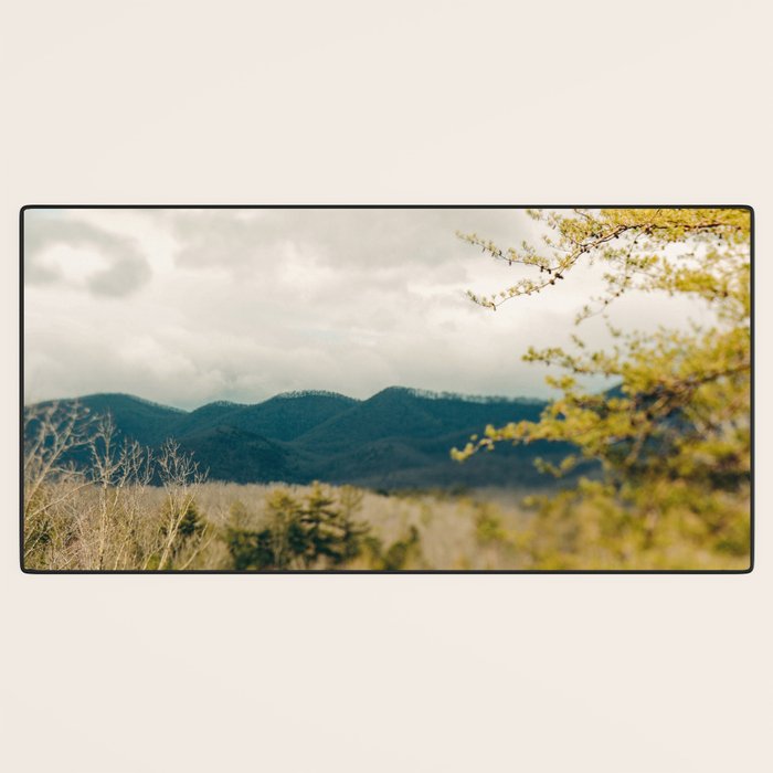 Early Spring in the Mountains north carolina blue ridge landscape photograph Desk Mat Gallery Image 3