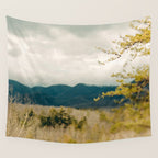 Early Spring in the Mountains north carolina blue ridge landscape photograph Wall Tapestry Gallery Image 4