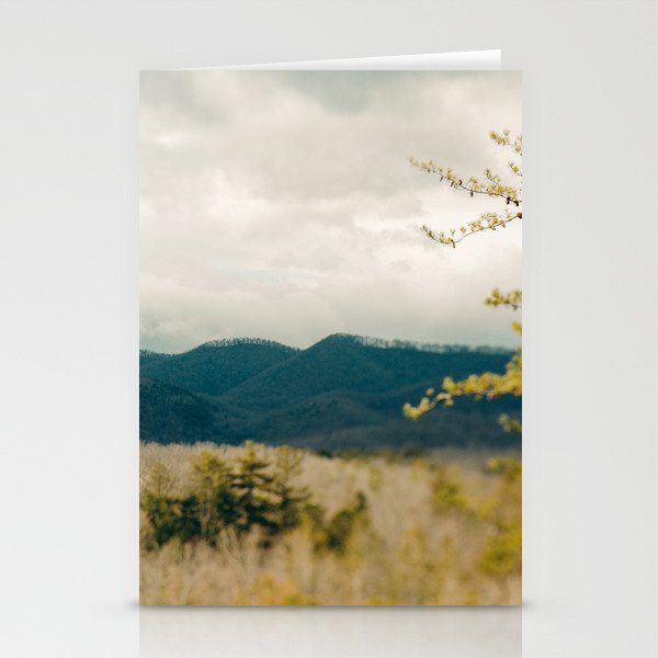 Early Spring in the Mountains north carolina blue ridge landscape photograph Stationery Card Gallery Image 1