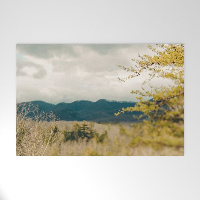 Early Spring in the Mountains north carolina blue ridge landscape photograph Welcome Mat Gallery Image 1