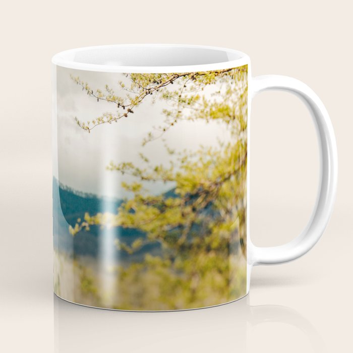 Early Spring in the Mountains north carolina blue ridge landscape photograph Coffee Mug Gallery Image 1