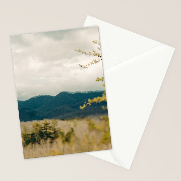 Early Spring in the Mountains north carolina blue ridge landscape photograph Stationery Card Gallery Image 2