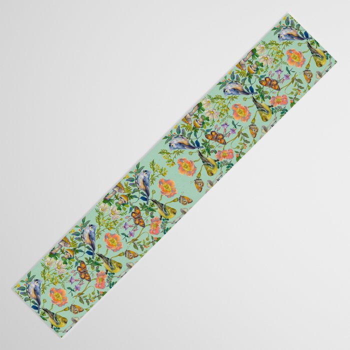 Flower Birds Garden Table Runner Gallery Image 3