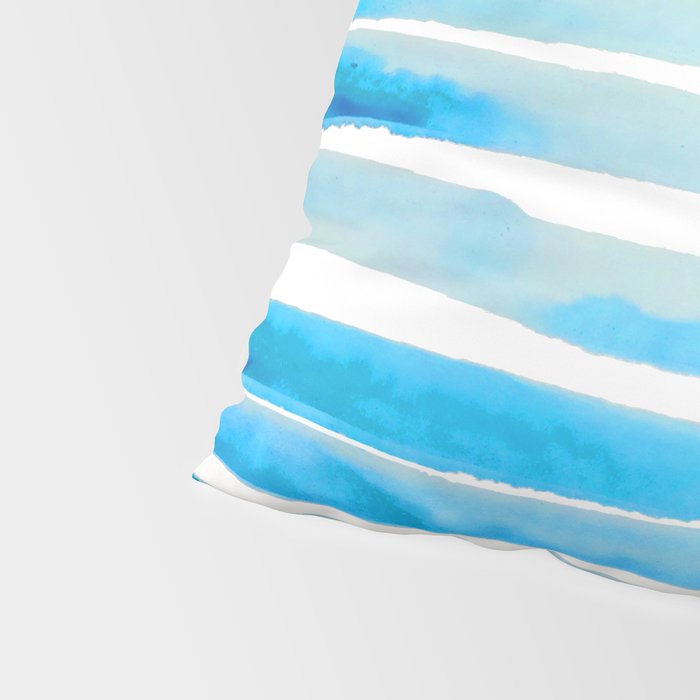 New Year Blue Water Lines Pillow Sham Gallery Image 4