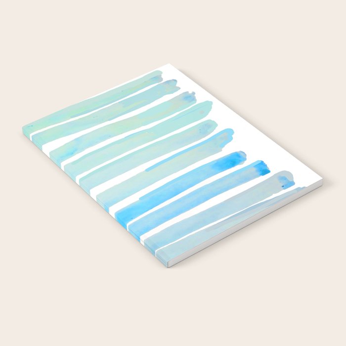 New Year Blue Water Lines Notebook Gallery Image 2