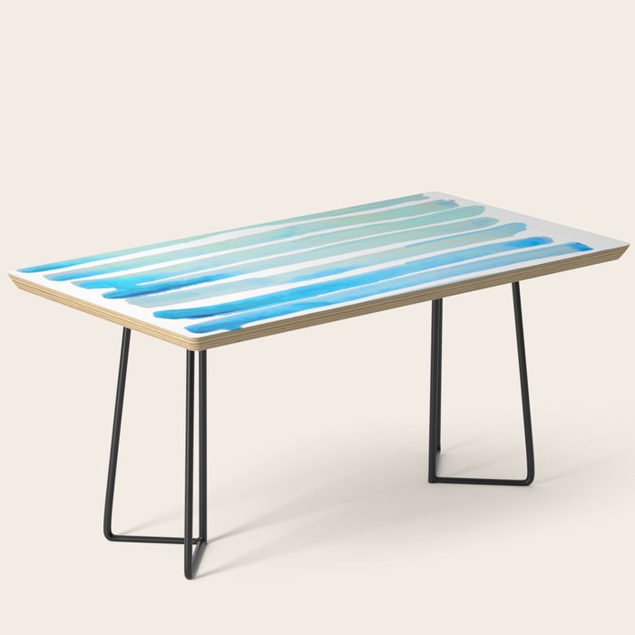 New Year Blue Water Lines Coffee Table Gallery Image 1