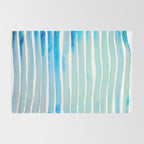 New Year Blue Water Lines Rug Gallery Image 2