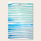 New Year Blue Water Lines Cutting Board Gallery Image 1