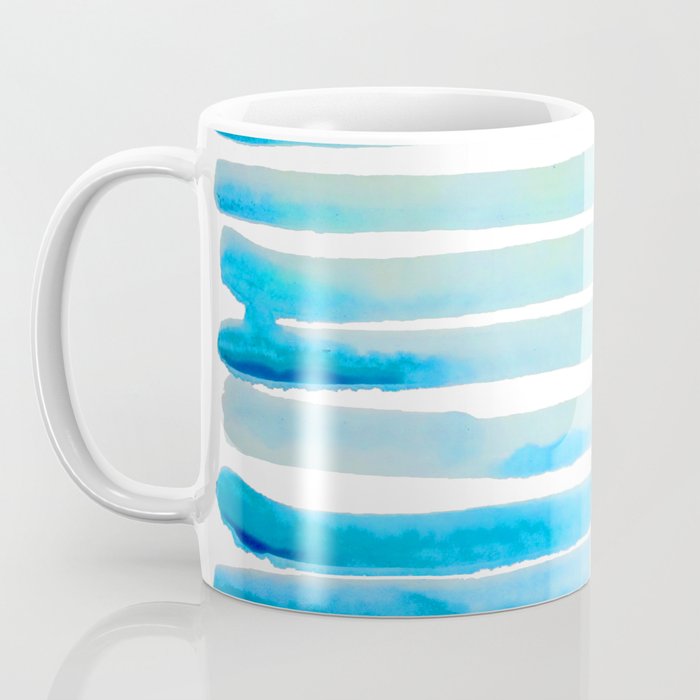 New Year Blue Water Lines Coffee Mug Gallery Image 3