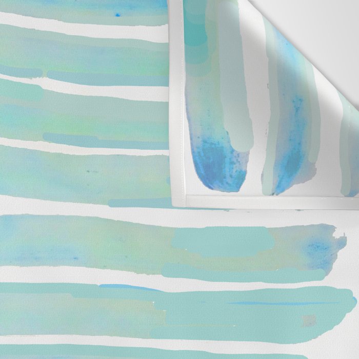 New Year Blue Water Lines Wall Tapestry Gallery Image 3