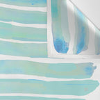 New Year Blue Water Lines Wall Tapestry Gallery Image 3