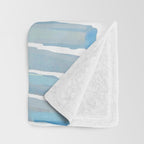 New Year Blue Water Lines Throw Blanket Gallery Image 3