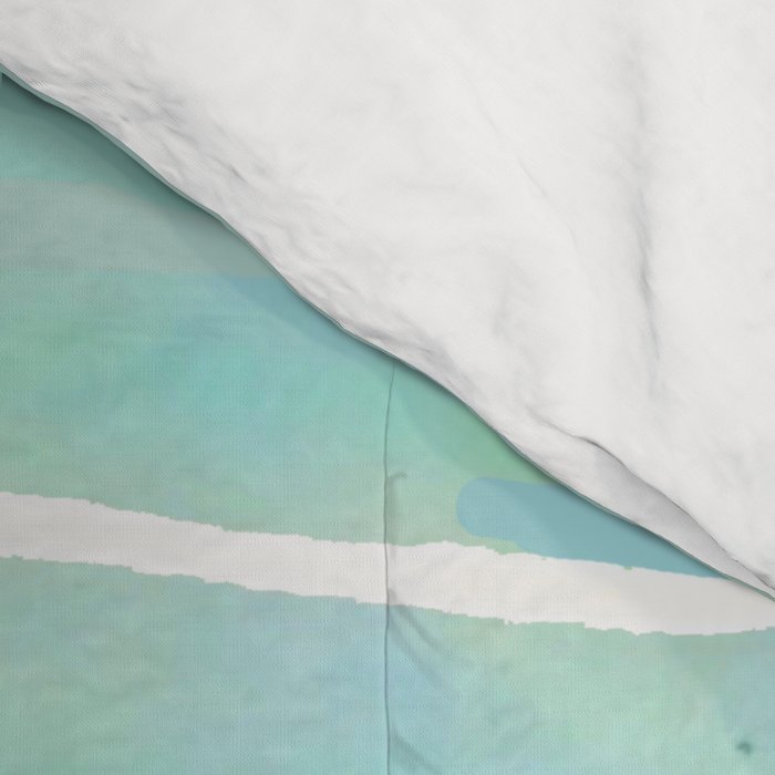 New Year Blue Water Lines Comforter Gallery Image 4