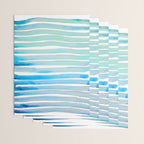 New Year Blue Water Lines Wrapping Paper Gallery Image 3