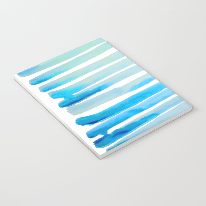New Year Blue Water Lines Notebook Gallery Image 3