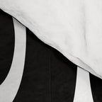 Mid Century Modern Geometric 921 Black and White Comforter Gallery Image 4
