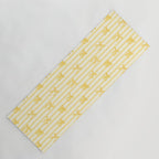 Charming Yellow Ribbon and Stripes  Yoga Mat Gallery Image 1