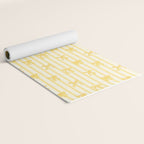 Charming Yellow Ribbon and Stripes  Yoga Mat Gallery Image 2