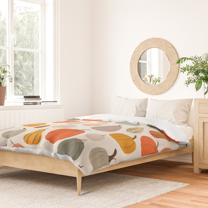 Autumn Pumpkins and Squash Duvet Cover Gallery Image 2