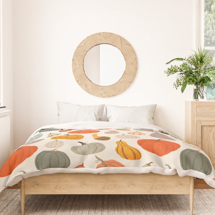 Autumn Pumpkins and Squash Duvet Cover Gallery Image 3