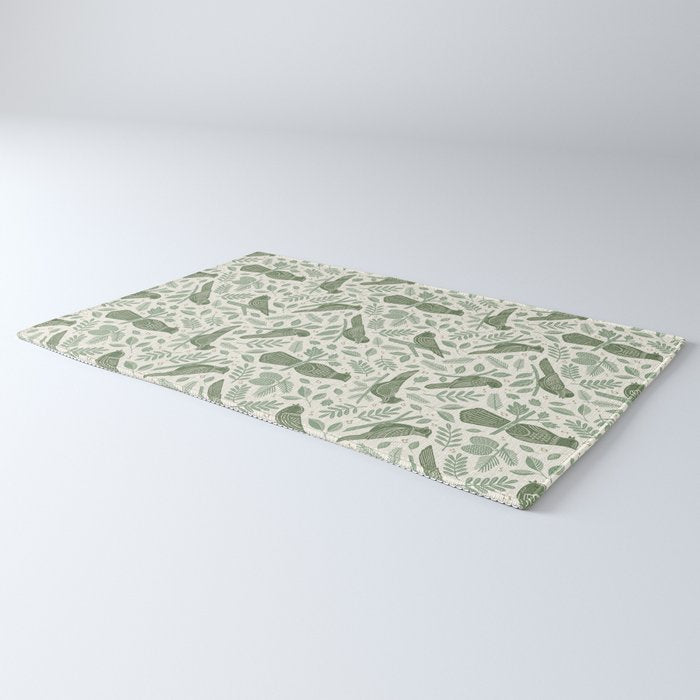 Song Birds - Green Rug Gallery Image 3