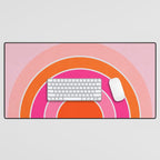 Rainbow sunset Desk Mat Gallery Image 1