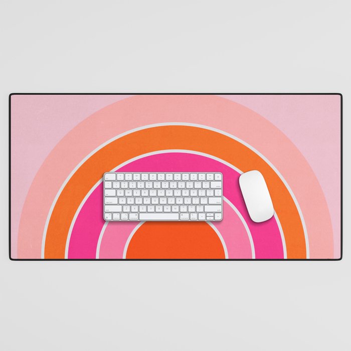 Rainbow sunset Desk Mat Gallery Image 1