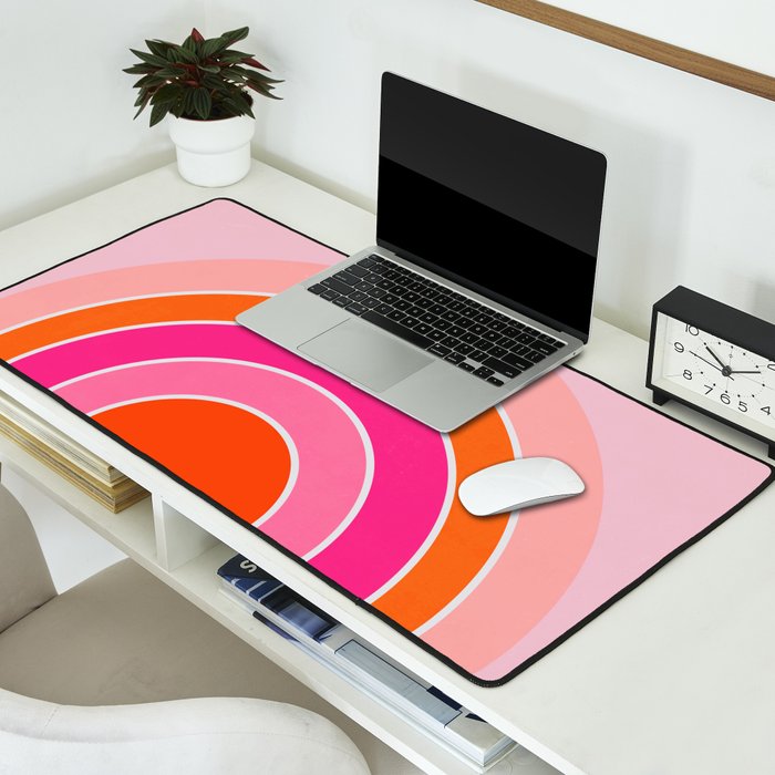 Rainbow sunset Desk Mat Gallery Image 2