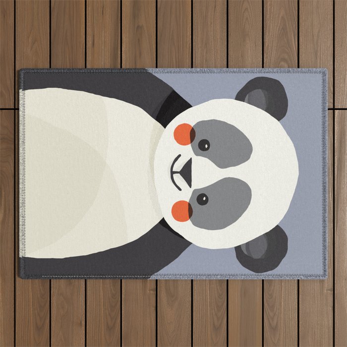 Giant Panda, Animal Portrait Outdoor Rug Gallery Image 1