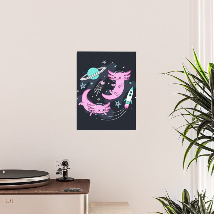 Space Axolotls Poster Gallery Image 2