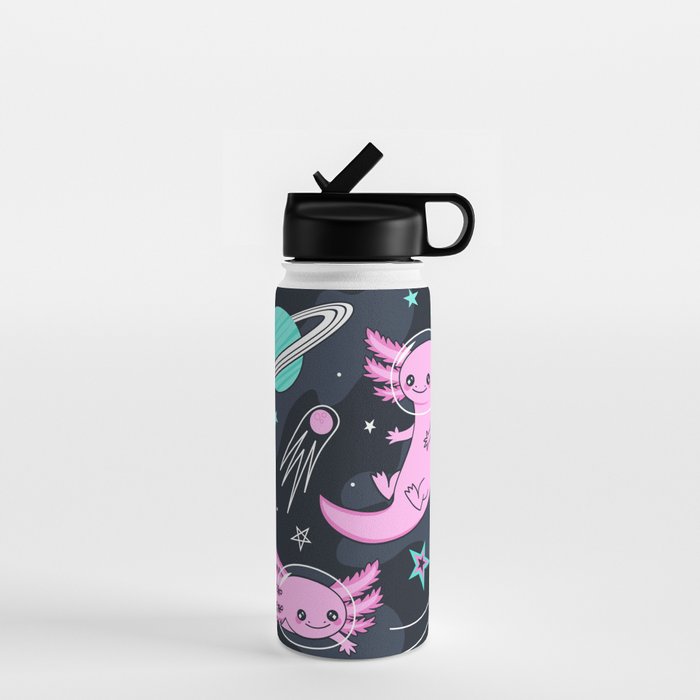 Space Axolotls Water Bottle Gallery Image 1