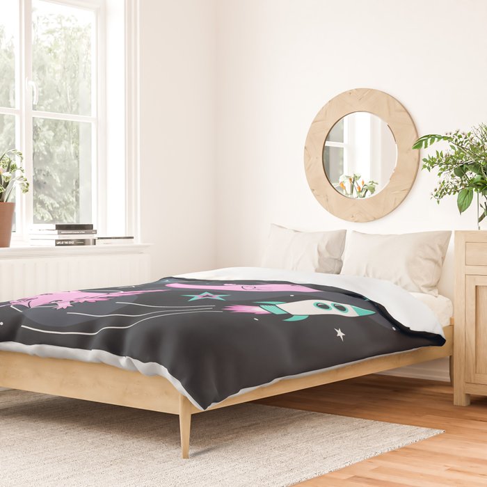 Space Axolotls Duvet Cover Gallery Image 2