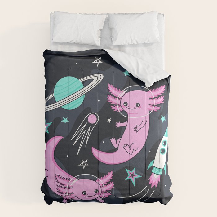 Space Axolotls Comforter Gallery Image 6