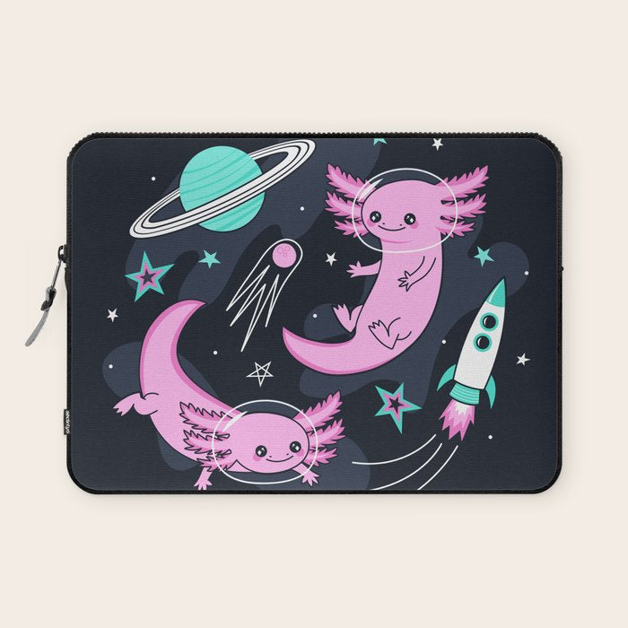 Space Axolotls Laptop Sleeve Gallery Image 1