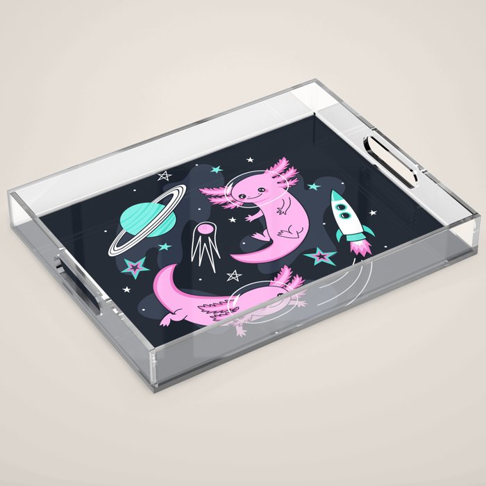 Space Axolotls Acrylic Tray Gallery Image 1